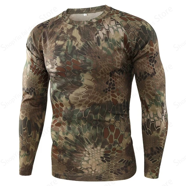 Mens Camo Long Sleeve T Shirt  - Outdoor Hunting Prints recension och pris